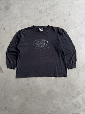 Vintage 90s Boxy Cropped Faded Tommy Hilfiger Long sleeve Tee - M
